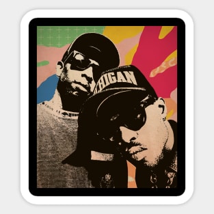 Vintage Poster - Gang Starr Style Sticker